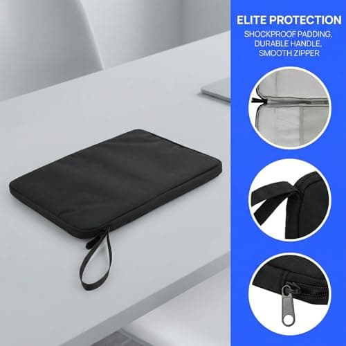 FooYee 9-12 Inch Tablet Sleeve Case, Protective Sleeve Pouch Bag Carrying Case, Universal Tablet Sleeve case with Handle, Shockproof Protective Cover, Universal Sleeve Bag for 9-12 Inch — view 5