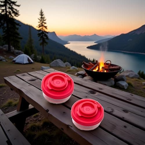 2Pcs Red Small Salt and Pepper Shakers for On The Go - Mini Shaker Set for Salt and Pepper with Lid to Take with You - Perfect for Travel, Camping and to-Go 40G, Salt Shakers，Salt and Pepper — view 6