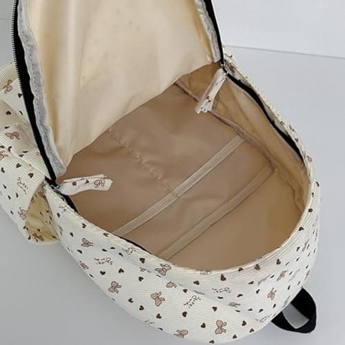 Girls Corduroy School Backpack Lightweight Casual Tote for Winter Laptop,Soft Corduroy | Lightweight Design | Laptop Compatible | Winter Casual Style | Shoulder Tote — view 2