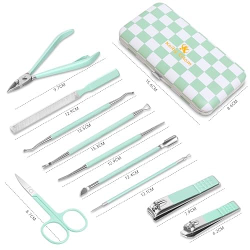 Manicure Set 10pcs Professional Nail Clippers Kit Pedicure Care Tools — view 2