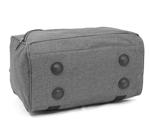 Small Travel Holdalls - Ryanair Cabin Approved Hand Luggage Size Bags, Polyester Duffle 40x25x20cm, 20 Litre Onboard Carry-On - Grey — view 5
