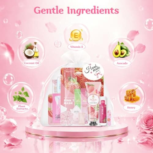 Pamper Gifts for Women, 156PCS Christmas Skincare Set Spa Party Supplies — view 4