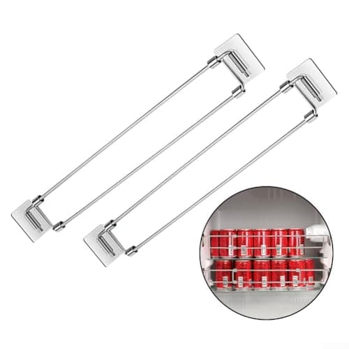 Gdfnmogo 2 Pack RV Secure Adjustable Bars,Extendable RV Fridge Bar,Stainless Steel Telescopic Brackets For Travel Trailers,Refrigerators,Closets — view 2