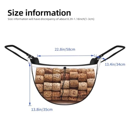 Car Back Seat Organizer Bag Adjustable Straps and Drawstring Closure — view 3