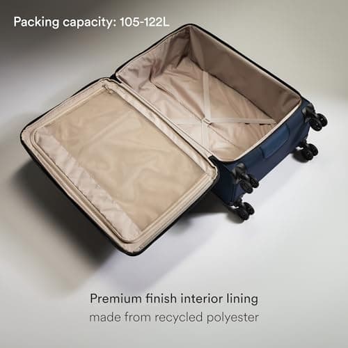 ANTLER - Soft Stripe 2.0 Large Suitcase - Durable, Lightweight & Expandable, 4 Spinner Wheels - Adjustable Handle, TSA Lock, 81cm - Indigo Blue — view 5