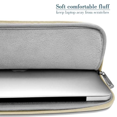 TECOOL Protective 13.3 Inch Laptop Case Macbook Neo Air Sleeve,Beige — view 5