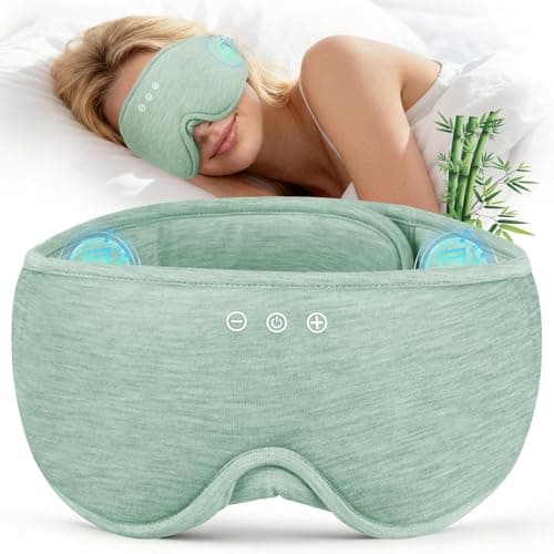 LC-dolida Bluetooth Sleep Eye Mask Headphones,15H Battery & Total Blackout