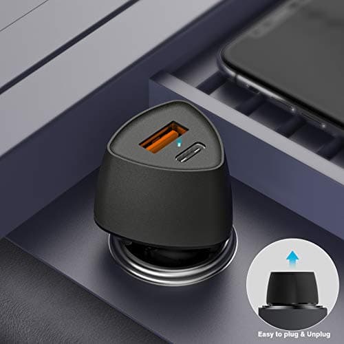 (10pack) SUNDA USB C Fast Car Charger 36W Dual Ports PD&QC3.0, Cell Phone Automobile Chargers, for Apple Smart-Phones and Android Car Charger, Compatible with iPhone 12/12 Pro/Max/12 Mini/iPhone 11 — view 4