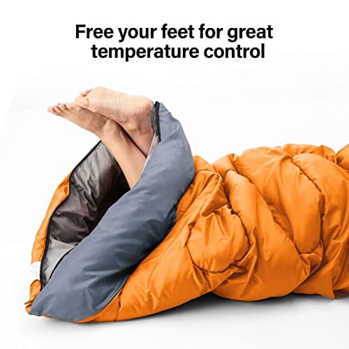 BISINNA Sleeping Bag with Pillow - 4 Season Lightweight Waterproof Warm Sleeping Bag with a compression sack for Adults, Women, Men's Outdoors Camping, Hiking — view 6