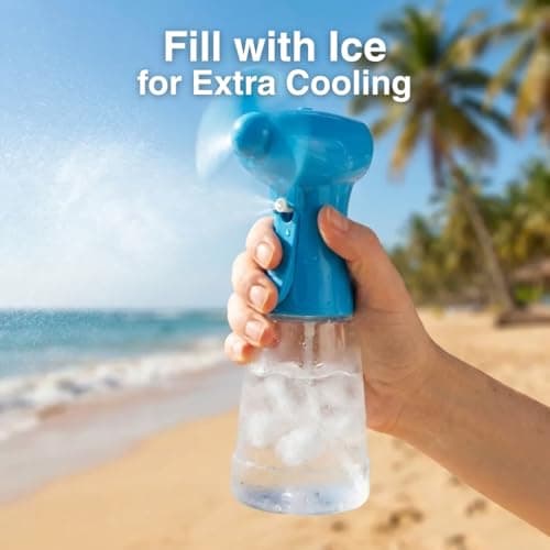 Benross Water Mist Blue Spray Fan, Handheld Cooling Device — view 5