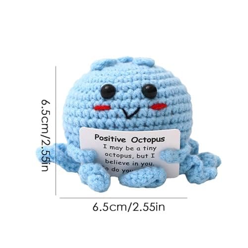 Crochet Octopus Motivational Collectible Toy Doll — view 5