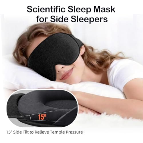 INNELO Sleep Eye Mask, Upgraded 3D Blackout Design, Ideal for Side Sleepers — view 2