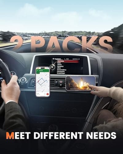 APPS2Car 2 PACKS in Car Phone Holder Air Vent Magnetic — view 6