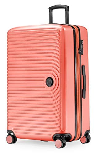 Hauptstadtkoffer Mitte - Large Hard-Shell Suitcase, TSA, 4 Wheels, Check-in Luggage with 8 cm Volume Expansion, 77cm, 130 liters, Coral