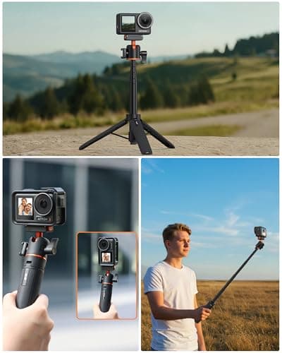54cm/21.4" Mini Tripod Stand w Extension Rod for DJI Osmo Action 5 Pro/4/3 — view 3
