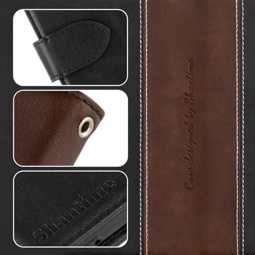 Shantime Two-Tone Leather Case for Xplore 2 Projector 5G - Black — view 3
