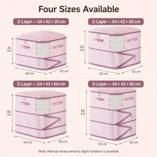 Space Saving Self Packing Cubes,Expandable Organizer Bags For Comforters — view 2