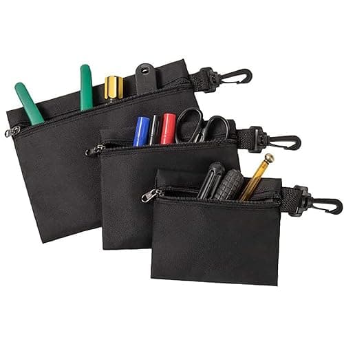 3Pcs Small, Medium & Large Zipper Tool Pouch Bags — view 5