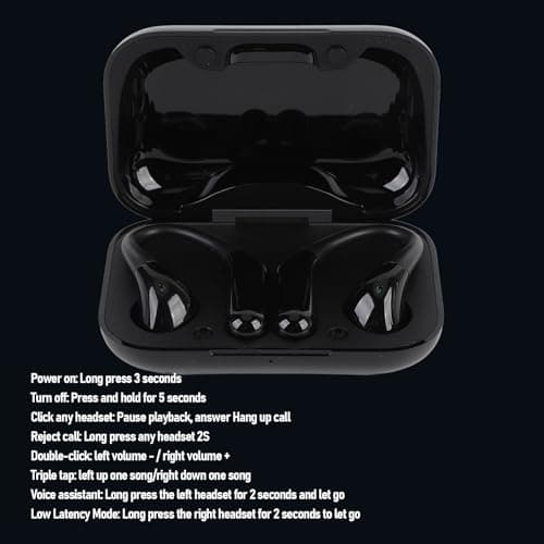 Real Time Translation Earbuds with Active Noise Cancellation Wireless Bluetooth Translator Earphones Support Multi Languages for Travel and Business (Black) — view 6