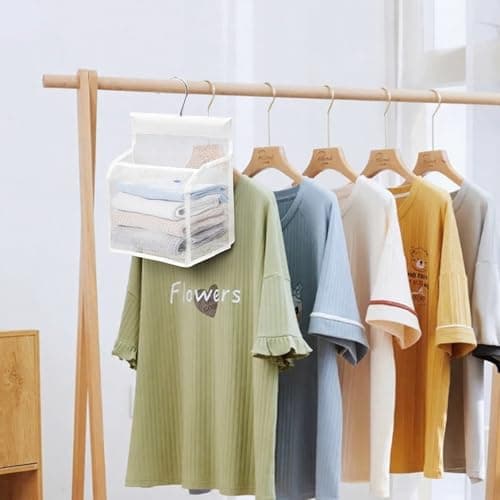 2pcs Hanging Shower Caddy Storage Bags Multipurpose Organizer with Hooks Compact Foldable Design Waterproof Soft PVC Material Bathroom Dorm Travel Essentials for Cruise Kitchen and Washing Line Use — view 2