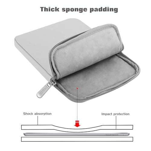 MoKo 9-11 Inch Tablet Sleeve Bag with Soft Padded Lining — view 4