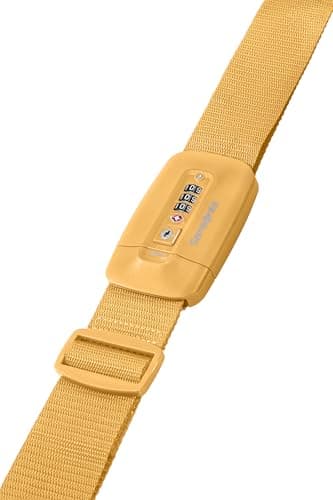 Samsonite TA Revolution – Luggage strap with TSA lock, adjustable 50mm, sturdy click buckle, secure luggage strap for travel, yellow — view 5