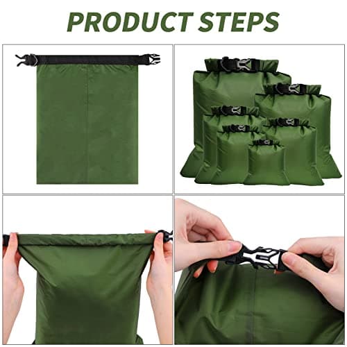 TSLBW 6 Pcs Waterproof Dry Bag Dry Sack Portable Big Capacity Combo Pouch — view 5
