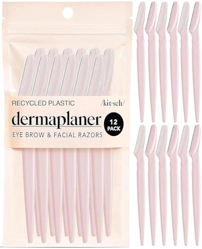 Kitsch Dermaplane Razor for Women Face 12pcs - Blush