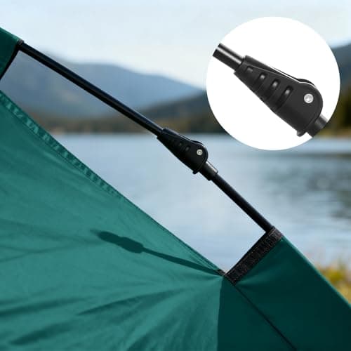BREEZENEST Pop Up Tent for 4 Person, Automatic Instant Camping Tent with Upgraded 210D Oxford, Waterproof Windproof & Insect Proof for 3 Seconds Quick Setup, Perfect for Outdoor, Hiking Family Camping — view 5