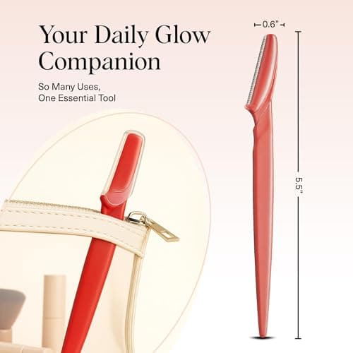 Kitsch Dermaplane Razor for Women Face 12pcs - Coral — view 5