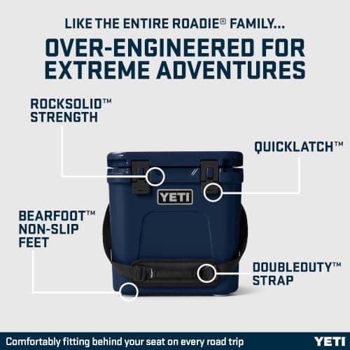 YETI Roadie 24 Cool Box, Navy — view 3
