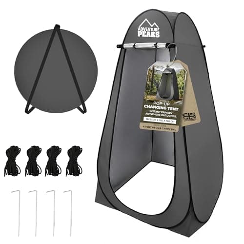 ADVENTURE PEAKS Pop Up Changing Tent – Portable Privacy Toilet Tent & Shower Tents for Camping, Beach & Outdoor Use – Water Resistant UV Protected Pop Up Privacy Tents