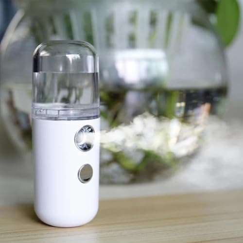 ELEOUTI Portable Mini Moisturiser Travel Size Facial Mist Sprayer for Skin Hydration with Simple Design Plastic Material for Indoor Environment Use — view 2