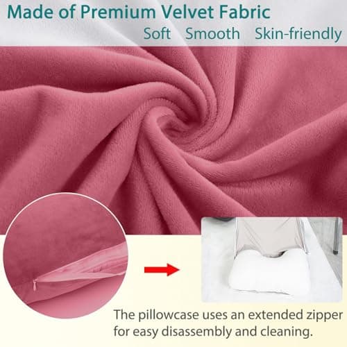AS AWESLING Shredded Memory Foam U Shaped Maternity Pillow with Cover — view 6