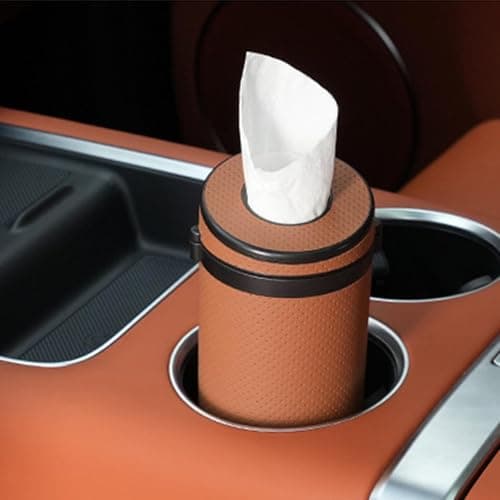 Car Tissue Holder Safety Hammer Design, Faux Leather, Wear-Resistant — view 2