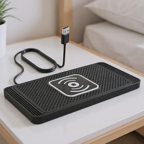 Wireless Charger for Car - Silicone 15.7x78.5x0.7cm Quick Charge | Auto Phone Charging Pad with Travel Non-Slip Design, Center Console, Docking Station for — view 3
