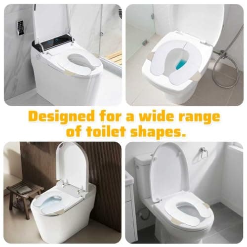 Hmeuest Foldable Travel Potty Seat for Toddlers & Kids, Portable Toilet Training Seat with Non-Slip Pads & Storage Bag, Safe & Hygienic Baby Potty Trainer for Home, Public Toilets, Travel, Hotels — view 6