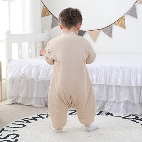 Mosebears Baby Sleeping Bag, 2.5 TOG baby sleep sack with Legs,Warmly Lined Winter Sleeping Bag with Removable Sleeves(Bear,18-36 Months(baby height 85-95cm)) — view 5
