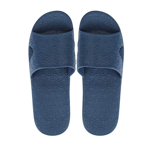 LONTG Women's & Men's Non-Slip Shower Slippers - Foldable Travel Beach Slippers with Memory Foam, Portable Bath Pool Shoes with Drawstring Bag — view 2