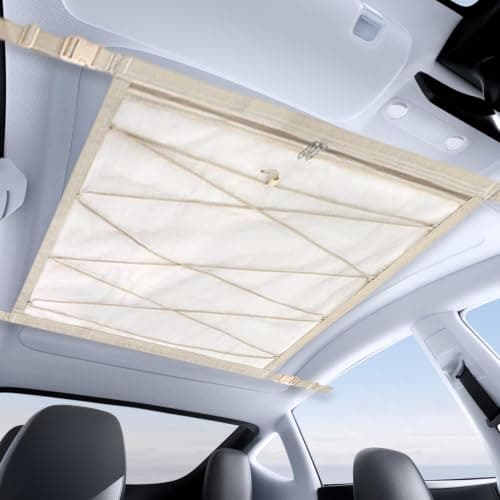 Car Ceiling Cargo Net Fine Mesh Adjustable Buckle Two-Way Zipper Netting — view 3