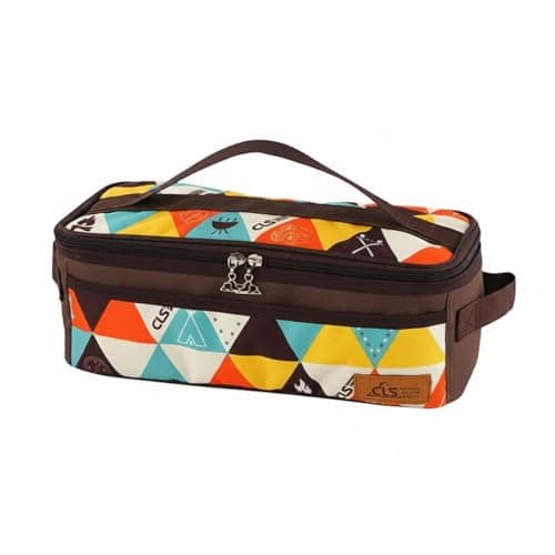 MagiDeal Outdoor Storage Container Cutlery Organizer Bag Portable Travel Carrier Oxford Material Camping Storage Suitable for Picnic Road Meal Cooking