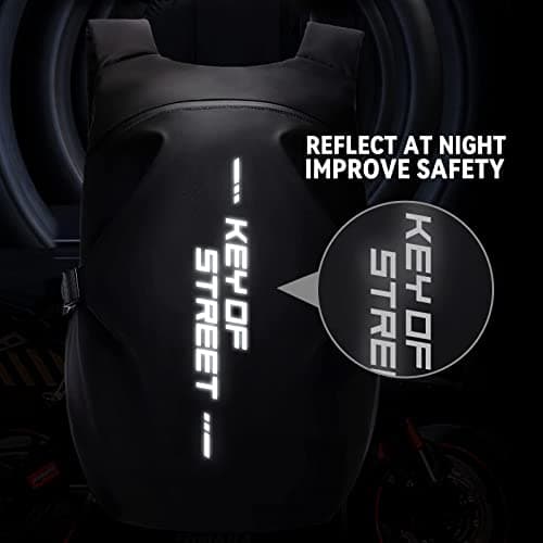 HYC00 Motorcycle Backpacks for Men Women Waterproof Helmet Backpack, Motorcycle Accessories, Laptop Bags, Travel Backpacks, Student School Bags — view 5