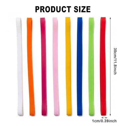 Elastic Beach Towel Bands for Sun Loungers, Windproof Towel Clips Alternative, Portable Sunbed Towel Straps Holder for Pool, Cruise and Beach Chairs（8pcs） — view 2