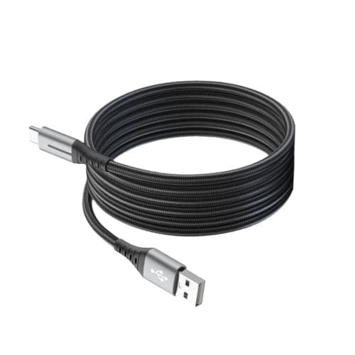 CONVENCY 2 m USB C Cable Nylon Braided USB C Charger Cable with 3 A Fast Charging & LED Indicator, Phone Charger for Home, Office, Travel & Smartphone Users