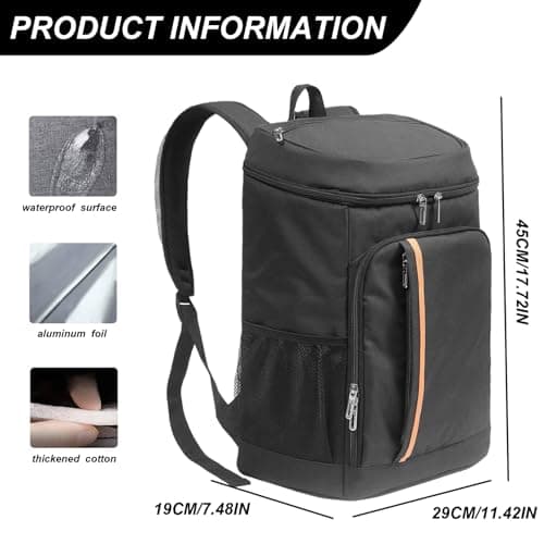 Backpack Cooler 25L Large Capacity Waterproof Portable Lightweight Backpack Coolers Insulated Leak Proof for Camping, Hiking, Picnic. — view 2