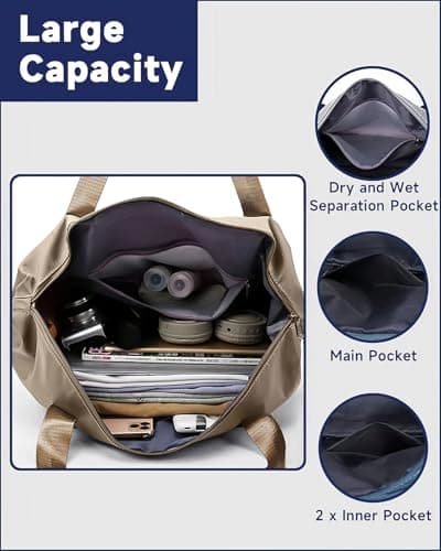 Arxus Rolling Duffle Bag with Wheels 25-55L Travel Handbag Carry-On Luggage — view 5