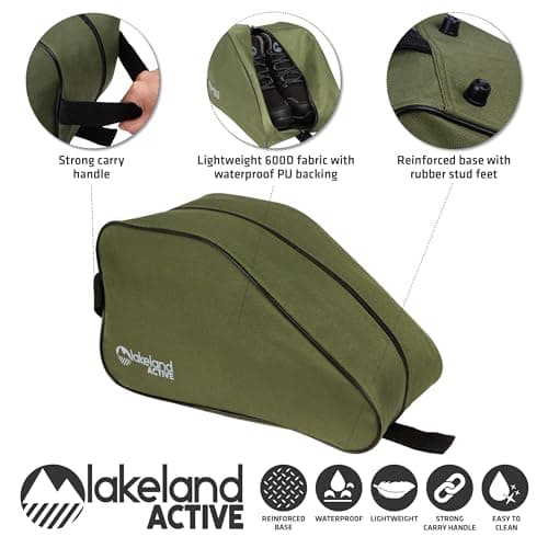 Lakeland Active Mosedale Waterproof Walking Boot Bag - Moss Green — view 2
