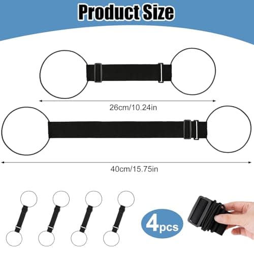 4 Pcs Adjustable Travel Luggage Straps for Suitcases — view 2