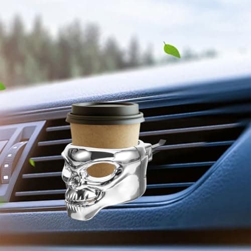 Skull Shape Car Air Vent Cup Holder 2pcs for Beverages and Bottles — view 6