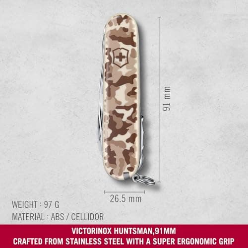 Victorinox Swiss Army Knife Huntsman - Multitool 15 Functions - Wood Saw — view 2